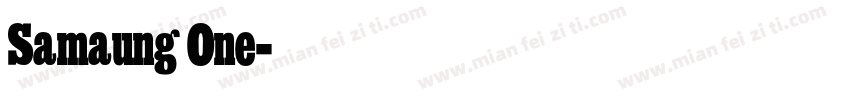 Samaung One字体转换